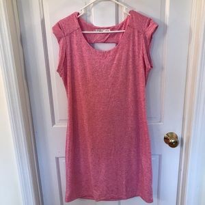 Athleta Pink Large Dress Cutout & Draped Back